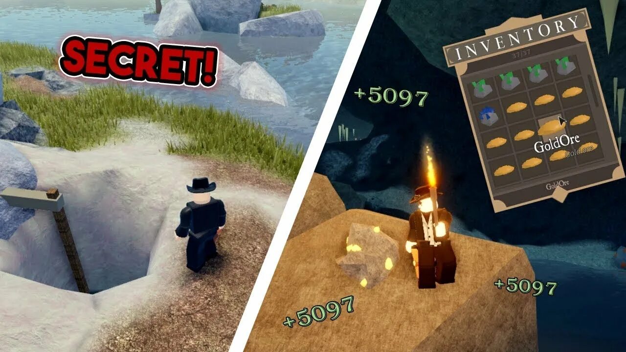 Игра в роблоксе в пещере