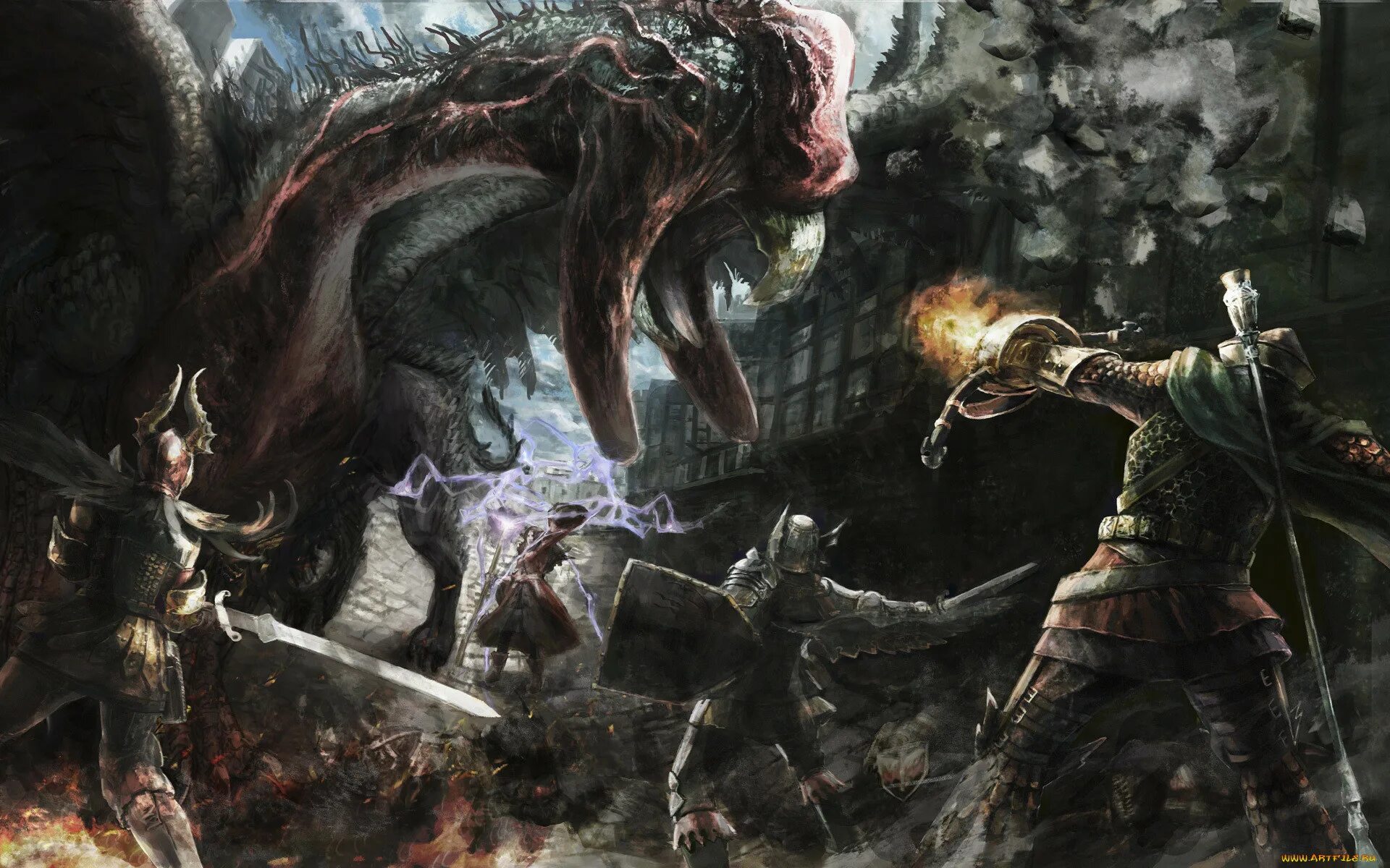 Dragon Dogma Dark Arisen арт. Dragon's Dogma Fighter Art. Dragon's Dogma 2 Art. Игра монстры сражение