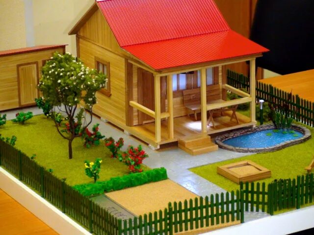 Макет дачного участка. Макет коттеджа. Макет дома с участком. Макет участка с домом своими руками. Ландшафтный проект.