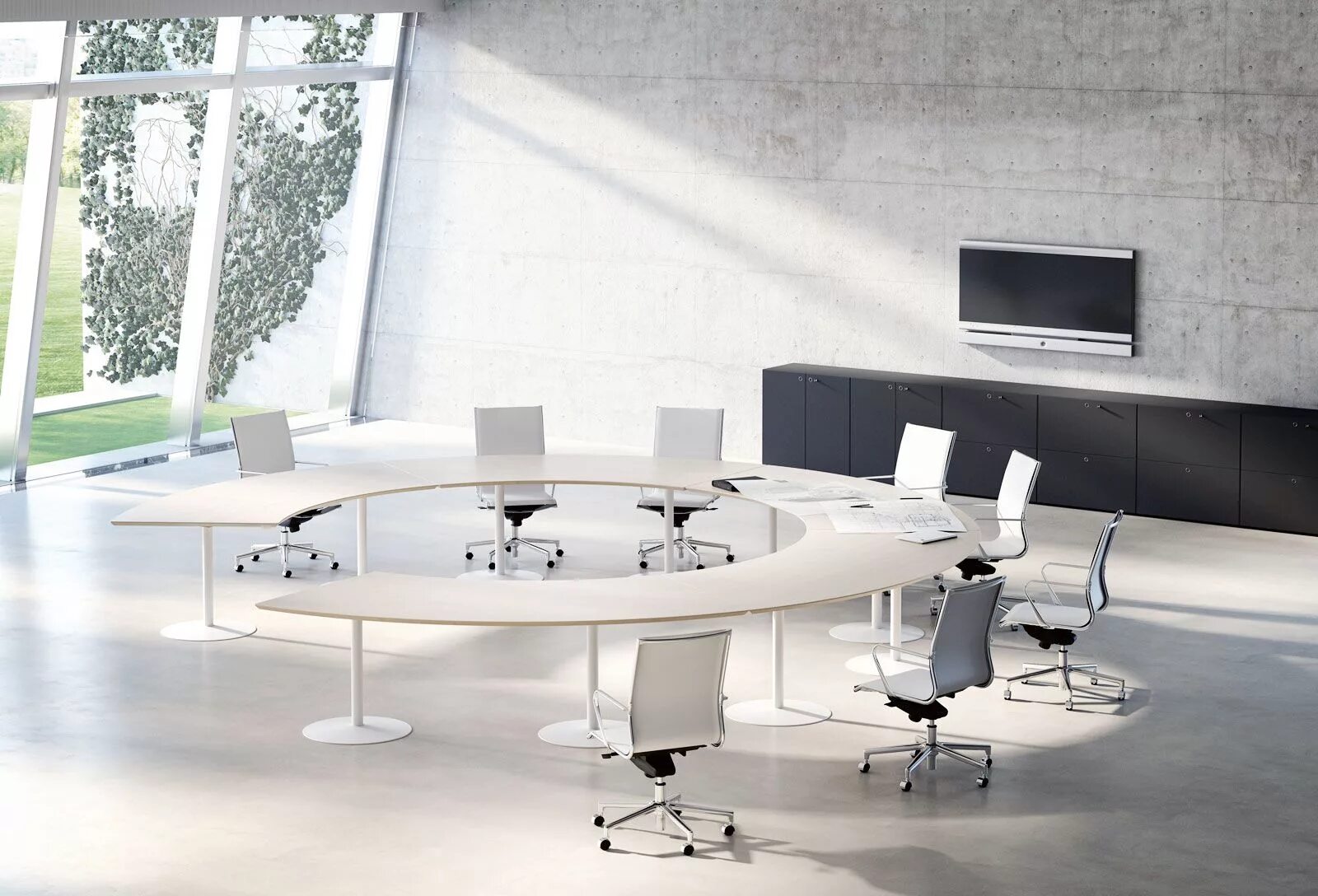 Meet round. Офисный стол для меетинг Роом. Стол в переговорную комнату. Стол для совещаний овальный. Стол для переговоров круглый.