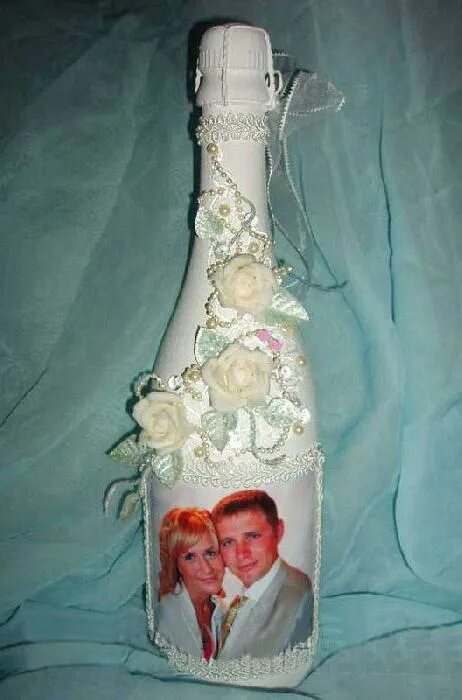 свадебные бутылки. бутылка на годовщину свадьбы. на годовщину свадьбы на бутылку шампанского. бутылка на рождение первенца. декупаж шампанского на свадьбу.