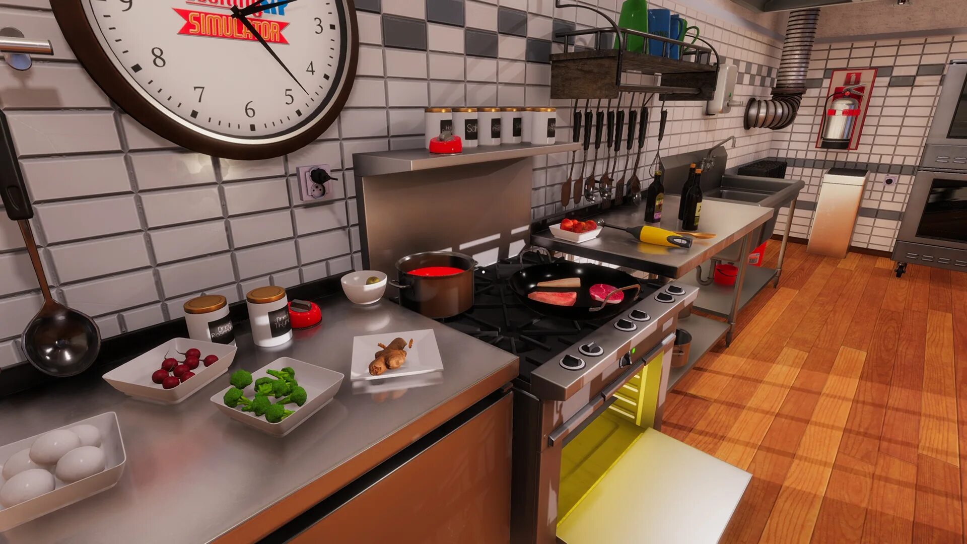 Kitchen simulator