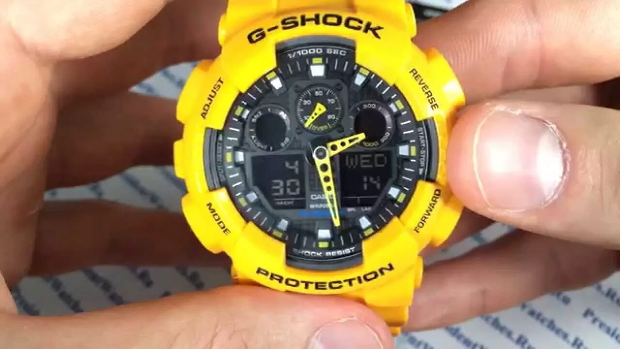 Ga-100gc. Часы шок настроить