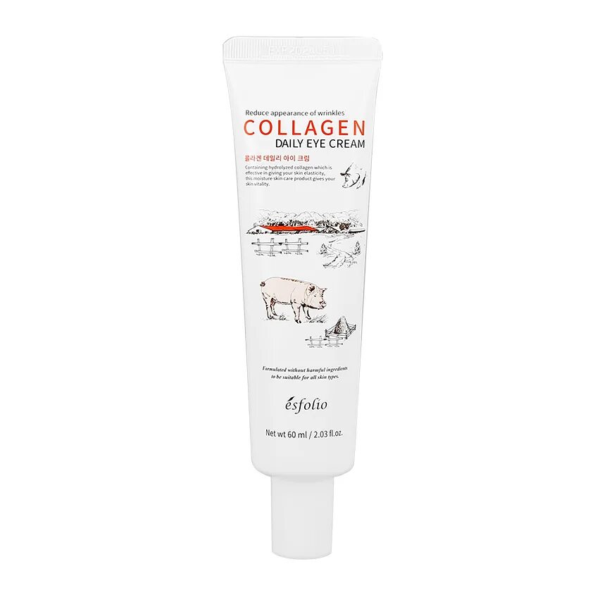 Collagen daily cream esfolio. Маска для лица с свинкой на упаковке. Esfolio крем для лица. Корейский крем collagen daily eye cream. Esfolio avocado jelly pack крем для лица.