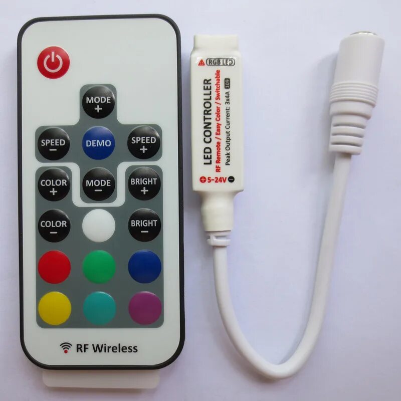 Led Controller with RF Remote Control 5-24v RGB. Контроллер RGB 12v 4pin. Led Controller RF Wireless Remote DS 12. Пульт для РГБ ленты. Купить мини пульт