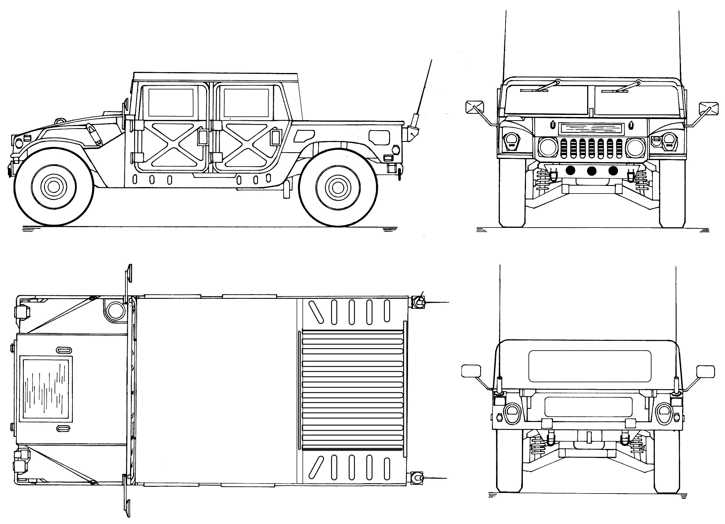 Hummer H1 Veicoli militari, Auto da corsa, Militari