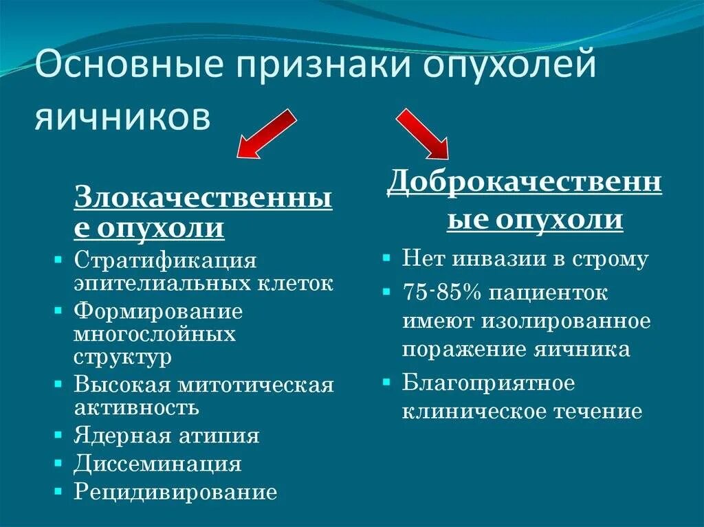 Злокачественная опухоль яичника. Доброкачественная опухоль яичников симптомы. Доброкачественные и злокачественные опухоли яичников. Особенность злокачественных опухолей яичников. Как отличить доброкачественную от злокачественной