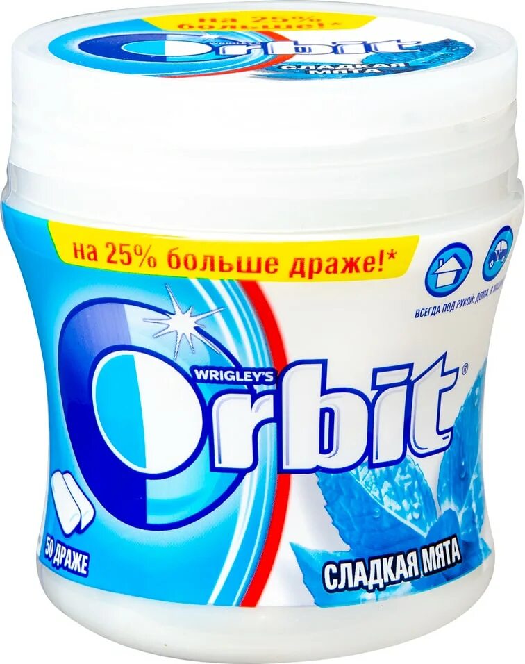 Жевательная орбит сладкая мята 68г. Резинка жевательная Orbit (орбит) сладкая мята. Жевательная резинка орбит 68. Орбит сладкая мята фото.