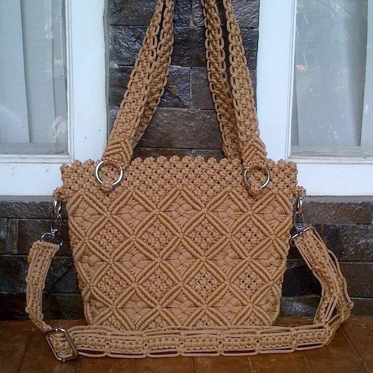 Bag Handmade Macrame Bag Market Bag Shopping Bag Beach - Etsy in 2022 Macrame ba