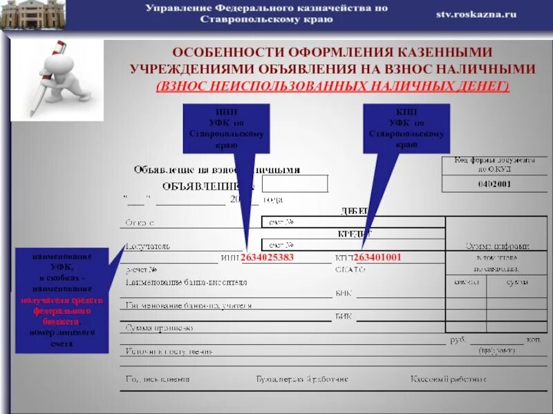 Лицевой счет УФК. Лицевой счет федерального казначейства. УФК расшифровка. Объявление на взнос наличными. Управление федерального казначейства инн