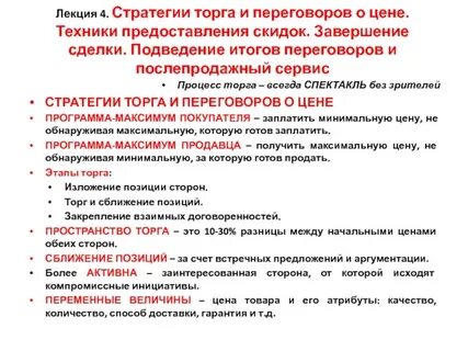 Процесс торга