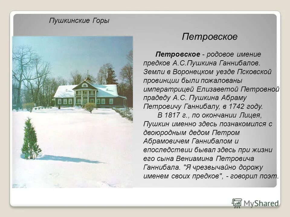 Погода пушкинские горы на 3 дня. Имение Петровское Пушкинские. Родовое имение Ганнибалов-Пушкиных. Имение Ганнибалов в Пушкинских горах.