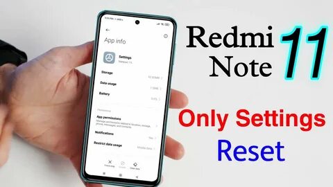 Как сбросить redmi note