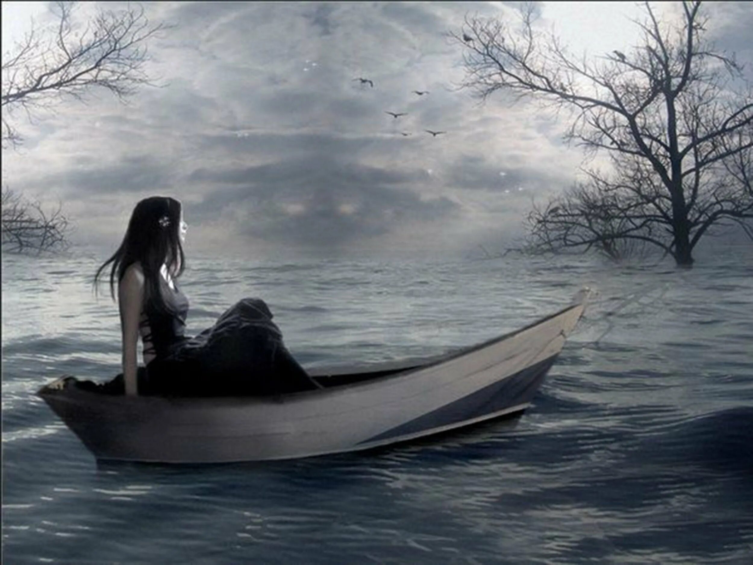 Девушка в лодке. Девушка плывет на лодке. Девушка грустная у лодки. Одинокая лодка.