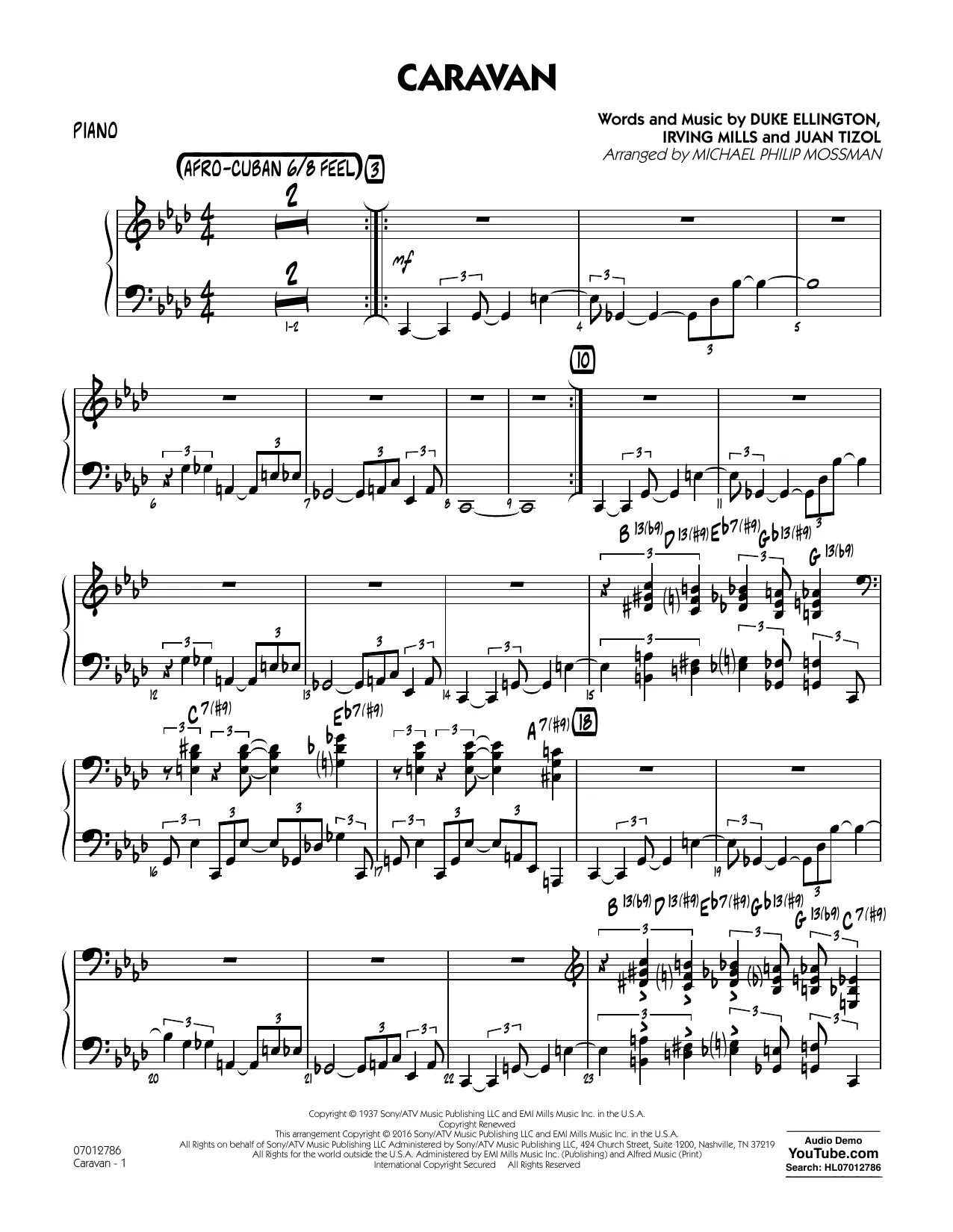 Дюк эллингтон караван. Caravan Duke Ellington Notes. Duke Ellington Caravan Ноты. Caravan Piano Sheets. Фортепиано Караван Эллингтон.