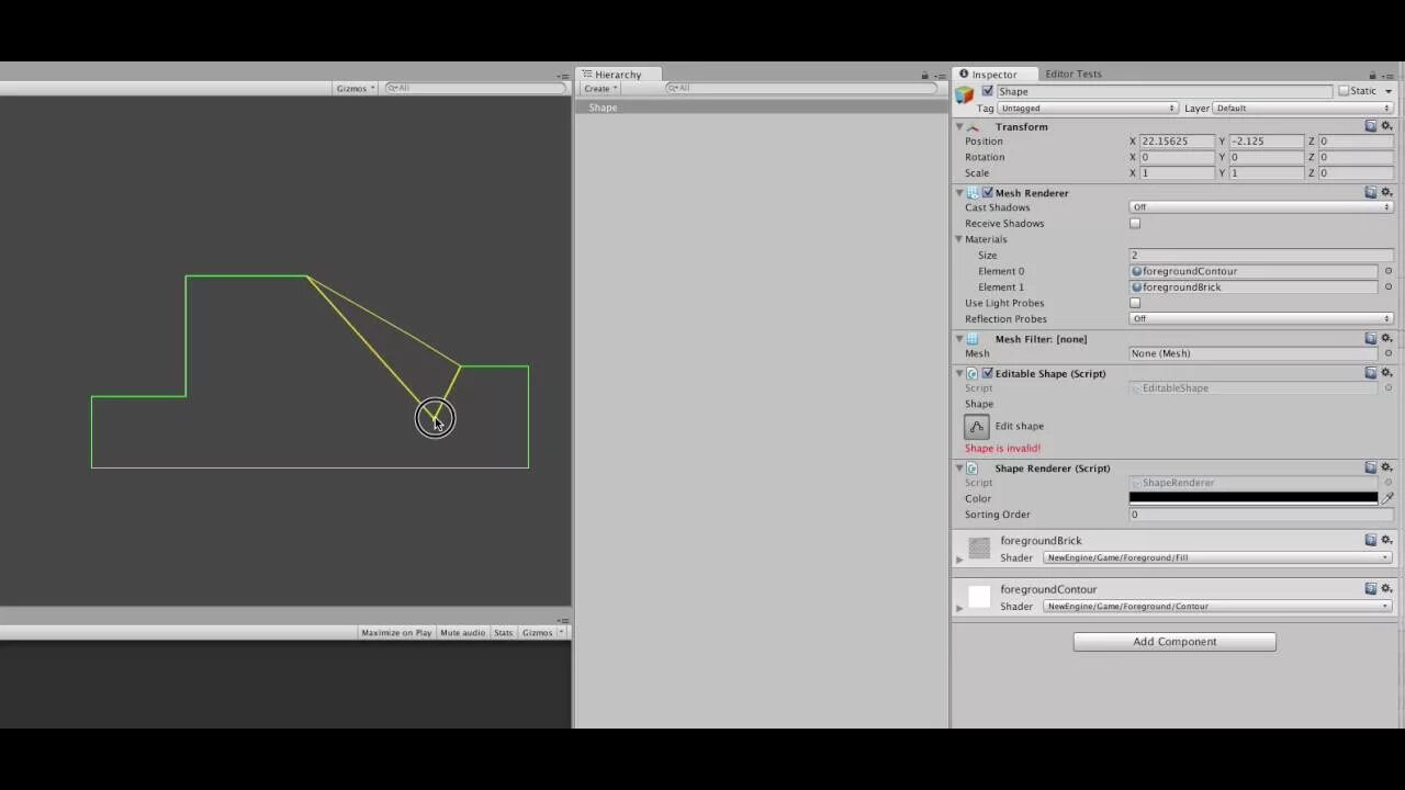 Shape editor. Shape editor