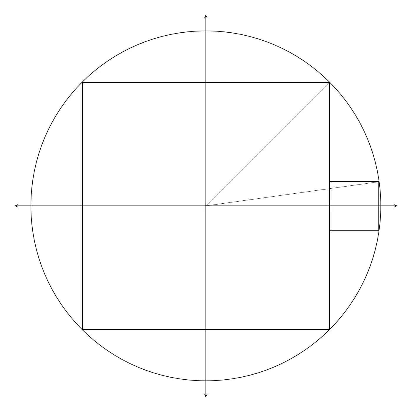 Центр круга в квадрате. Круг в квадрате. Чертеж круга. Как построить квадрат в круге. Круг внутри квадрата.