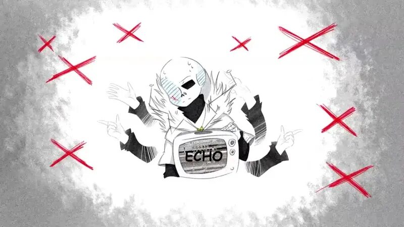 Эхо санс. Кросс эхо санс. есно андертейл. echo undertale. xtale обложка.
