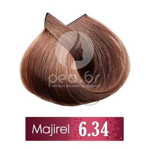 L'Oreal Professionnel Majirel 6.34. Мажирель палитра 6.34. Мажирель 7.35 лореаль. Краска лореаль мажирель 6.34 для волос палитра цветов.