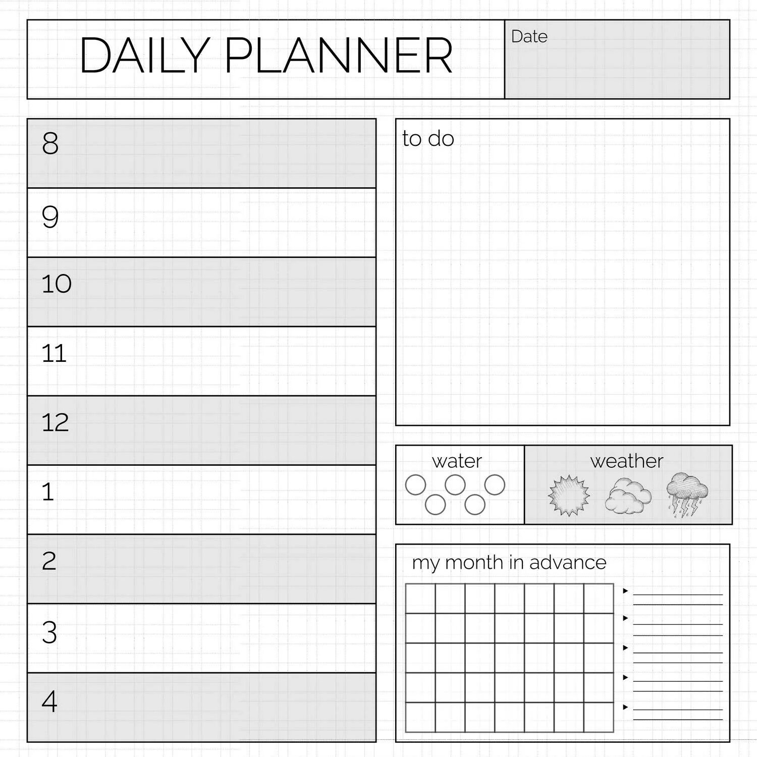 Planner шаблоны для печати. Планер на день. Планеры для печати черно белые. Планировщик для печати. Планер распечатка