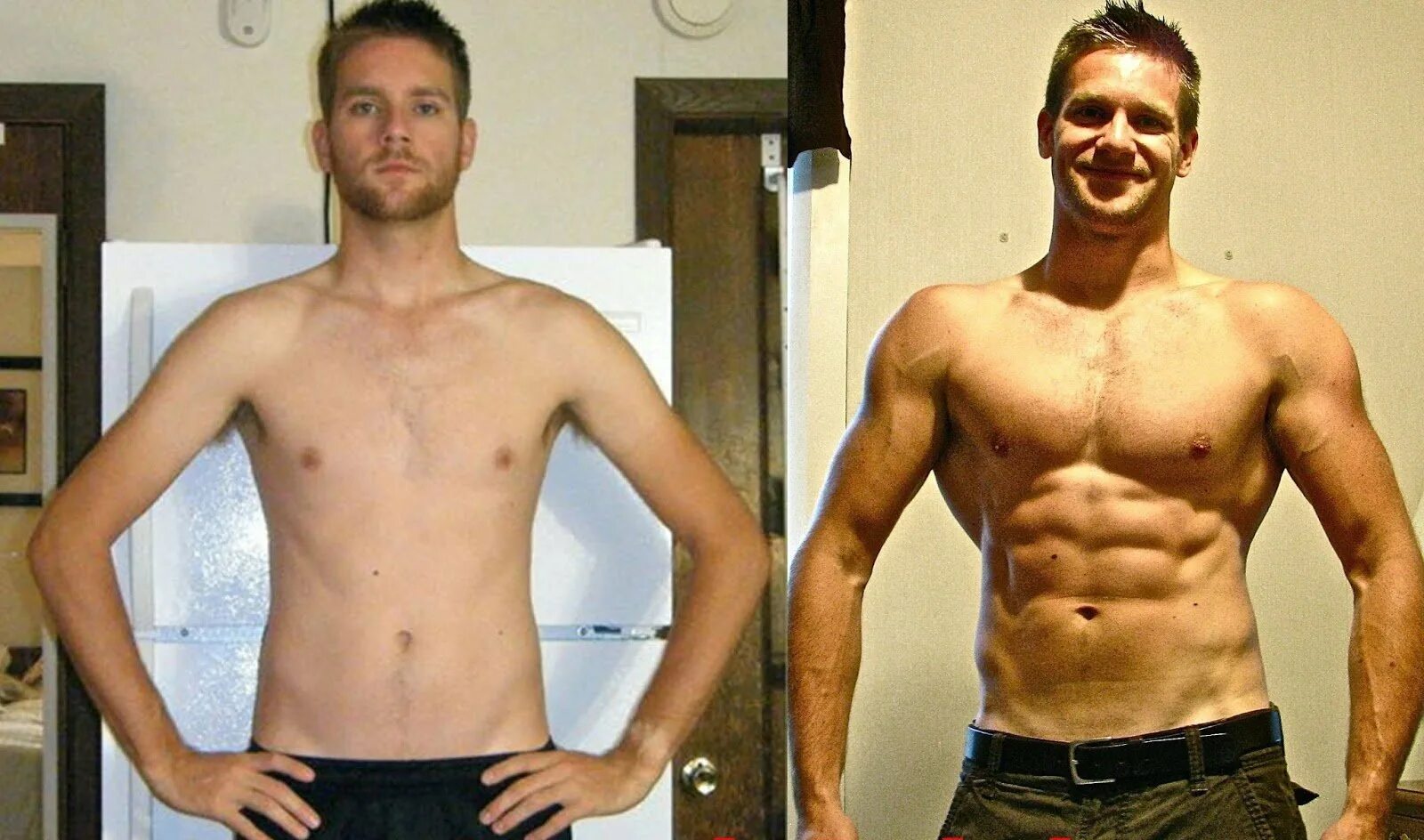 Трансформация тела. Годы тренировок. Мужская фигура до и после. Изменение тела.