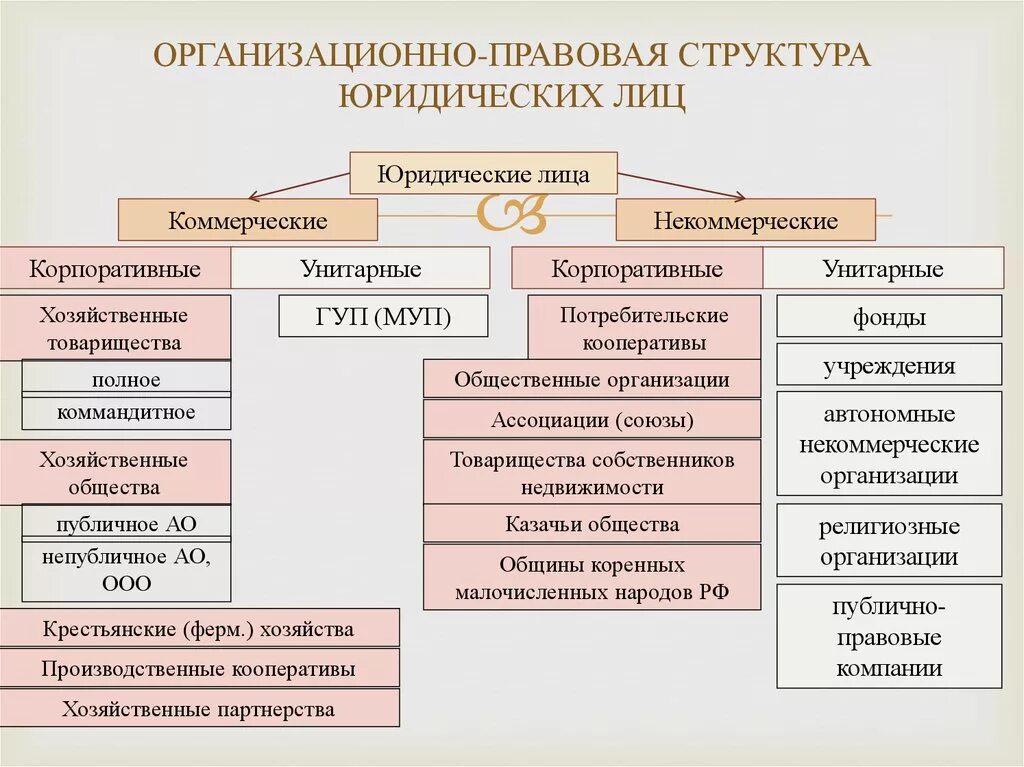 Предприятие это какое лицо. Виды юридических лиц и организационно-правовые формы юридических лиц. Организационная правовая форма юр лица. Перечислите организационно-правовые формы юридических лиц. Виды организационных правовых форм юридических лиц.