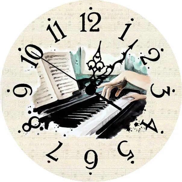 1 час музыки без слов. Часы музыкальные настенные. Часы с нотками. Часы с нотами настенные. Музыкальный циферблат для часов.