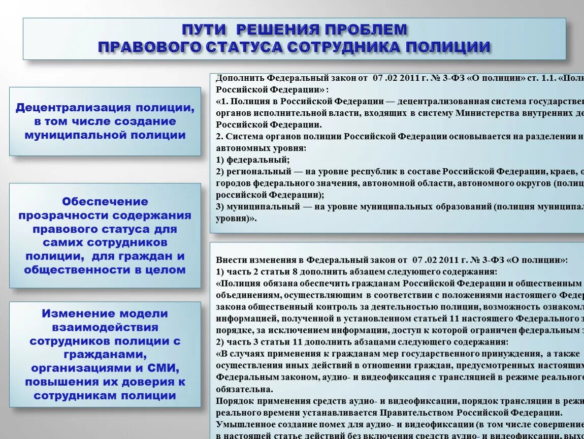 Доверие в федеральном законе. Правовое положение сотрудника полиции. Правовой статус сотрудника МВД. Проблемы правового обеспечения. Административно правовой статус сотрудника полиции.