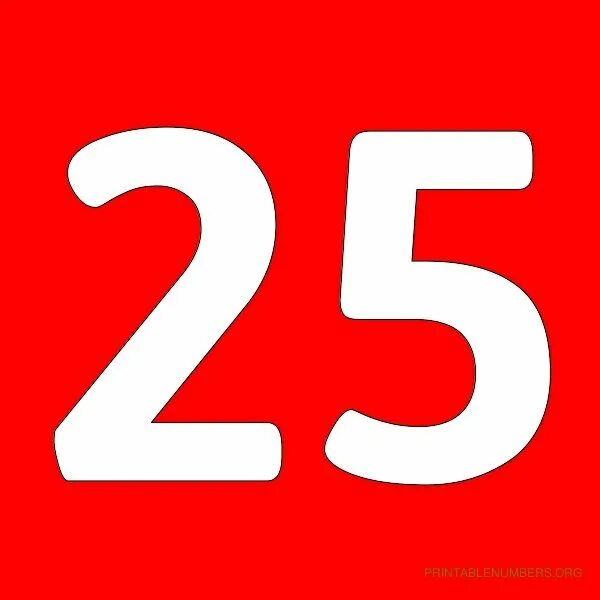 25 число октября. Цифра 25. цифра 25 на белом фоне красная. цифра 25 на красном фоне. число 25 картинка.