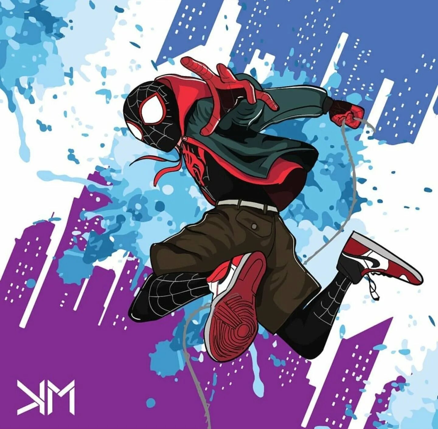 Miles morales русский язык. Человек-паук через вселенные Майлз Моралес. Человек паук 2017 Майлз Моралес. Паук Майлз Моралес. Человек паук Майлз Моралес арт.