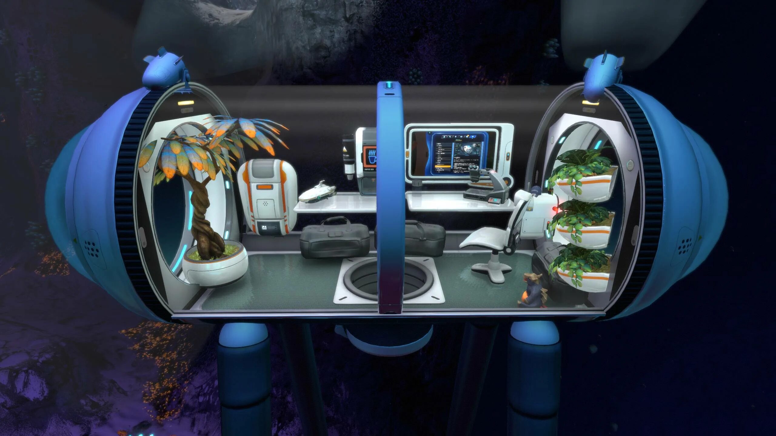Многоцелевая комната в subnautica
