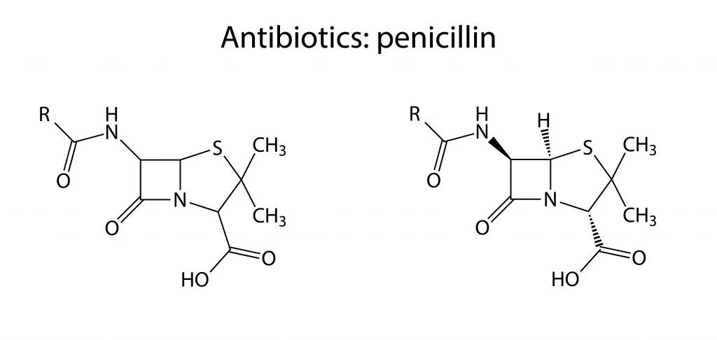 Пенициллин 6. Химическая формула пенициллина антибиотика. Антибиотик пенициллин химическая структура. Пенициллин структурная формула. Формулы антибиотиков химические.