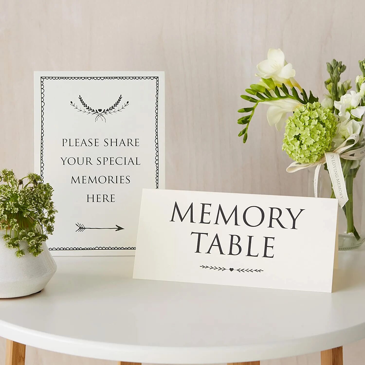Memory table. Memorial table. memory book. signs for memorizing.