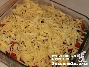 Печень запеченная с сыром