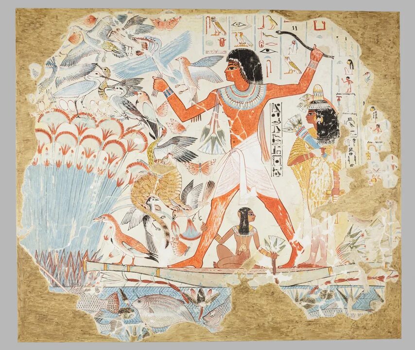 Священное дерево египтян. Росписи в гробницах древнего Египта. Фреска охота в нильских зарослях. Живопись Египта фреска «охота фараона».