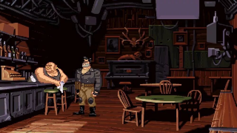 Full Throttle (игра, 1995). Full Throttle бармен. Full Throttle игра 2000. Фулл тротл квест. Fuckerman village