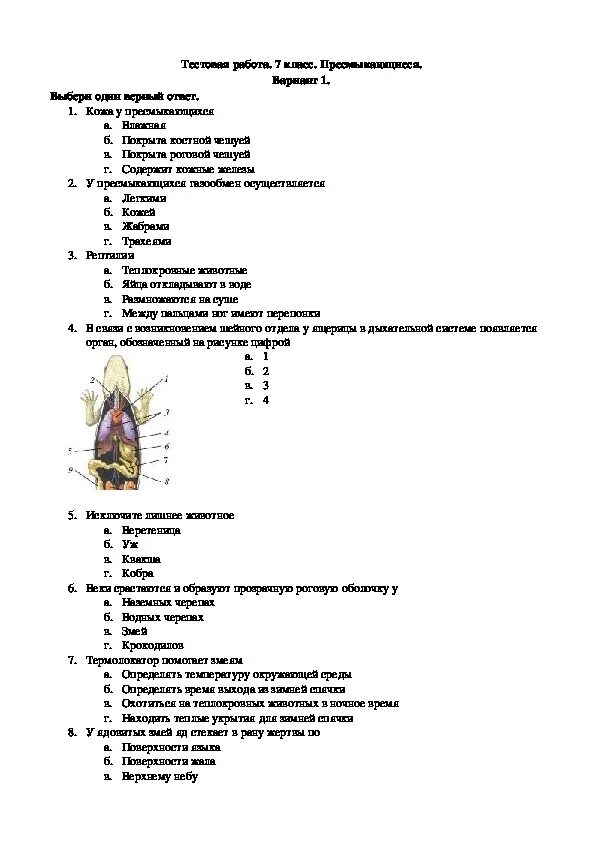 Тест по рептилиям 7 класс. Тест по биологии 7 класс пресмыкающие. Тест по биологии 7 класс рептилии. Тест по биологии 7 класс класс пресмыкающиеся. Задания по пресмыкающимся 7 класс биология.