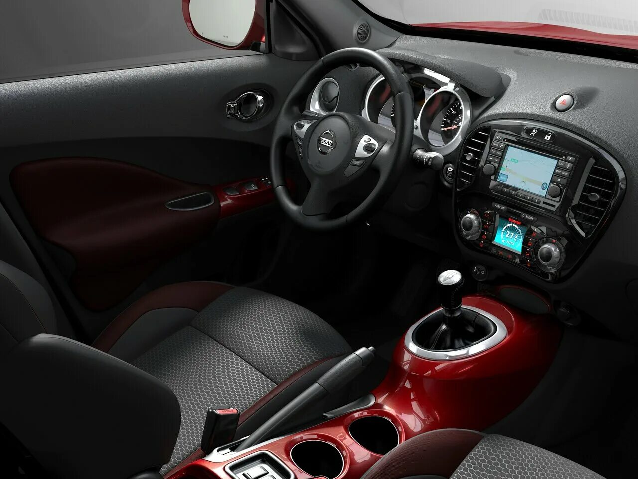 2017 Nissan JUKE SL shown in Black/Red Leather with red trim Nissan juke, Nissan