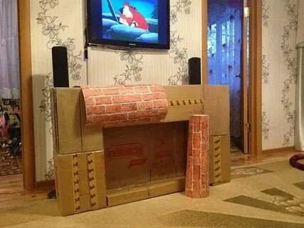 Как сделать камин на телевизоре