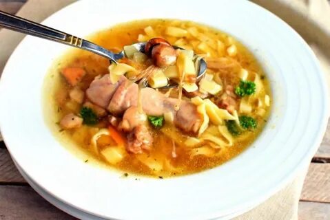 Суп из голени и картошки