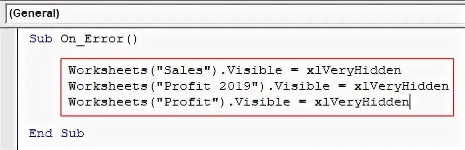 Next error