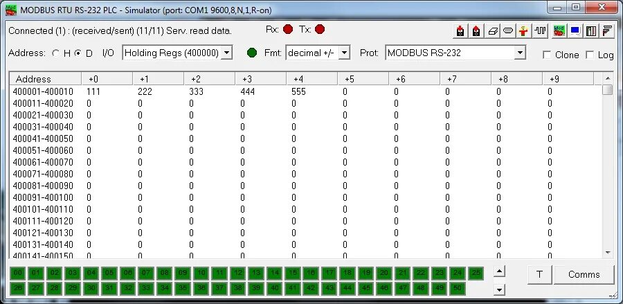 Modbus rtu ascii