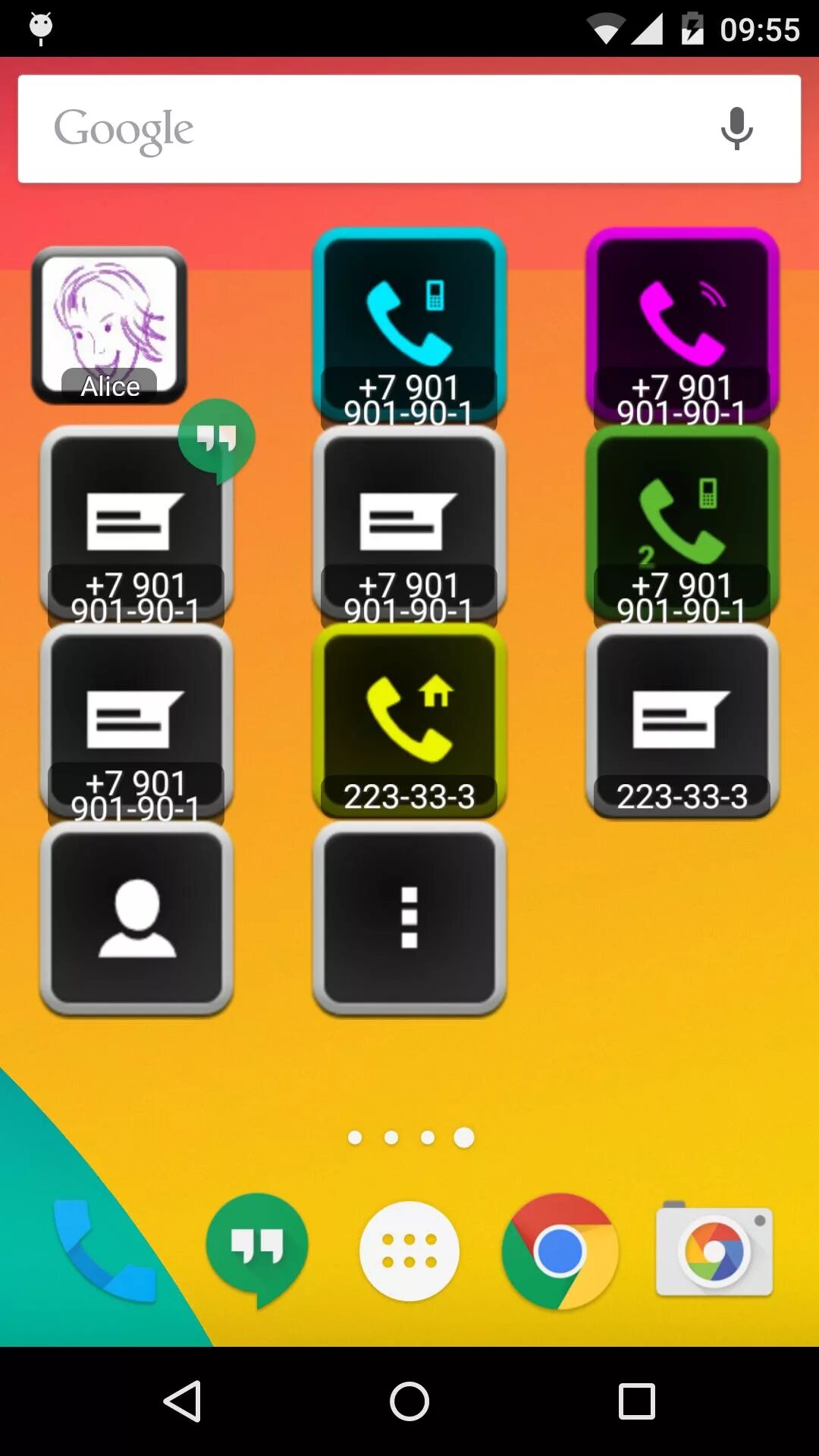 Animated widgets