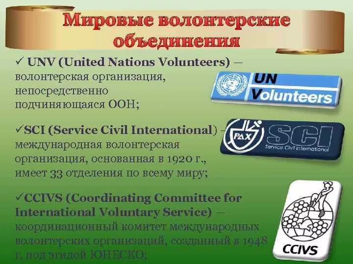 Волонтерская организация название. Международная организация волонтеров. Международные волонтерские организации. Всемирные добровольческие организации. Международные волонтерские объединения.