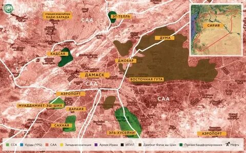 На северо восток от дамаска находится