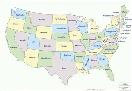 Название всех штатов сша
