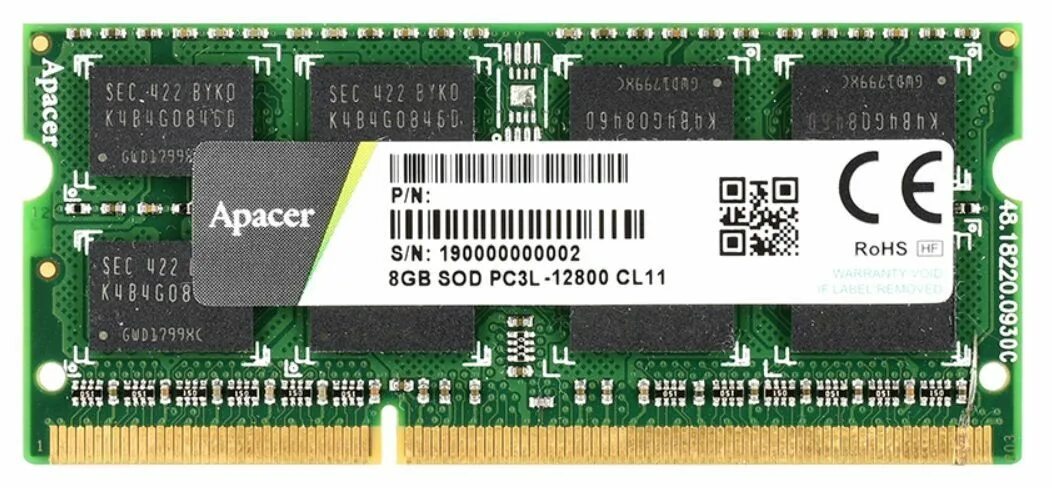 Оперативная память so dimm ddr3l