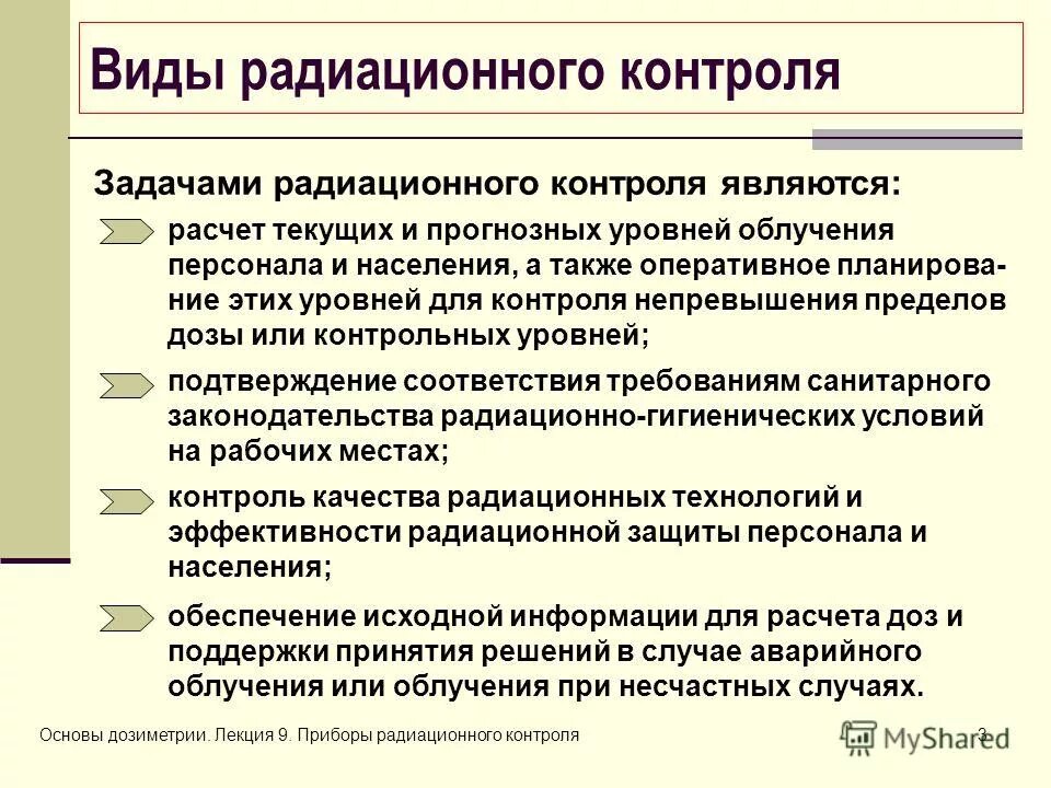 радиационный контроль рабочих мест