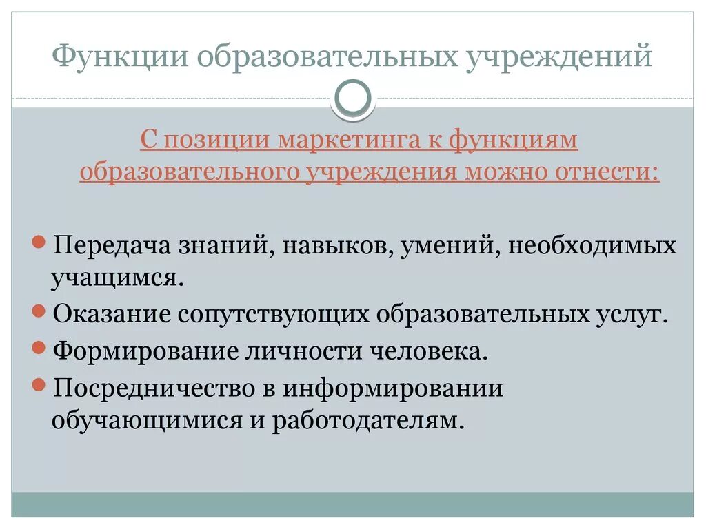 Функции образовательных учреждений. Функции образовательной организации. Общеобразовательные учреждения функции. Функции организации образовательного учреждения.