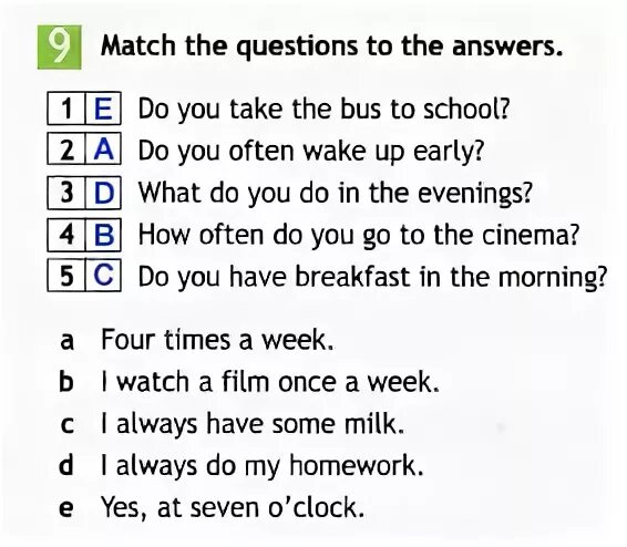 Answer the ответ на вопросы. Match the questions to the answers. Match the questions to the answers 6 класс ответы. Match the questions with the answers 5 класс ответы. Match the questions to the answers 5 класс ответы.